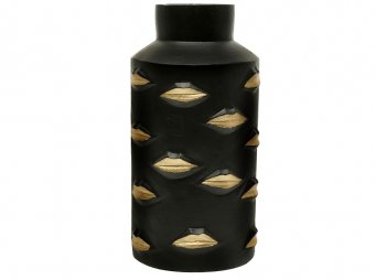 AK.IV0092 BLACK GOLD VAZO 16*15*30 CM